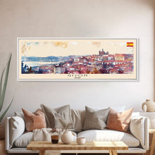 Carregar imagem no visualizador da galeria, Gijón Spain Travel Print Wall Art, Panoramic City Art, Travel Art, Wall Decor, Vacation Gift, Framed Canvas Print Or Metal Art