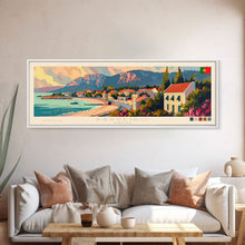 Load image into Gallery viewer, Barreiro Portugal Travel Print Wall Art, Panoramic City Art, Travel Art, Wall Decor, Vacation Gift, Framed Canvas Print Or Metal Art