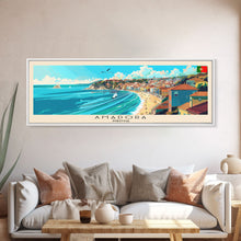 Load image into Gallery viewer, Amadora Portugal Travel Print Wall Art, Panoramic City Art, Travel Art, Wall Decor, Vacation Gift, Framed Canvas Print Or Metal Art