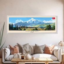 Load image into Gallery viewer, Erzurum Turkey Travel Print Wall Art, Panoramic City Art, Travel Art, Wall Decor, Vacation Gift, Framed Canvas Print Or Metal Art