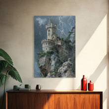 Load image into Gallery viewer, Ghostly Forest Path, Halloween Art, Spooky Wall Decor, Framed Canvas Print, Creepy Art, Halloween Wall Decor, Seasonal Wall Art