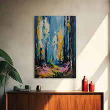 Load image into Gallery viewer, Ghostly Churchyard Framed Canvas Print, Halloween Haunted Church, Spooky Graveyard Art, Gothic Decor, Nighttime Artwork, Framed Canvas Print