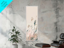 Carregar imagem no visualizador da galeria, Autumn Forest Scene Pine Trees Giant Sun Skinny Art Tall Art Framed Canvas Print Japanese Style Art Ukiyo-e Art Wood Block Print Scenic