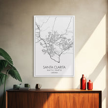 Load image into Gallery viewer, Santa Clarita Street Map, California Map, City Map Print, Minimalist Art, Wall Art, Canvas Print, Bedroom Wall Décor, Unique Travel Gifts