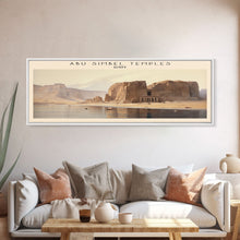 Carregar imagem no visualizador da galeria, Abu Simbel Temples Egypt Travel Poster Print, Framed Canvas Print, Egypt Travel Art, Wood Framed Art, Wall Hanging, Home Decor
