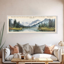 Load image into Gallery viewer, Berchtesgaden National Park COUNTRY Travel Poster Print, Framed Canvas Print, COUNTRY Travel Art, Wood Framed Art, Wall Hanging, Home Decor