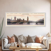 Load image into Gallery viewer, Big Ben and the Houses of Parliament Wall Art Travel Poster Print, Gift For Travel Lover, Vacation Gift, COUNTRY Wall Art, Home Decor, Original Art