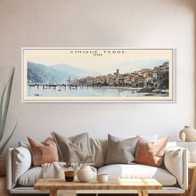 Cargar imagen en el visor de la galería, Cinque Terre Travel Poster Print, Framed Canvas Wall Art, Metal Wall Art, COUNTRY art, Gift For Him, Travel Wall Art, Travel Lover Gift