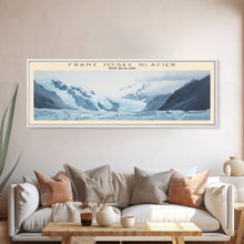 Carregar imagem no visualizador da galeria, Franz Josef Glacier COUNTRY Travel Poster Print, Framed Canvas Print, COUNTRY Travel Art, Wood Framed Art, Wall Hanging, Home Decor