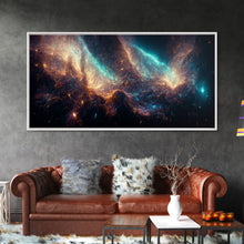 Carregar imagem no visualizador da galeria, Galaxy canvas print, trippy stars and night sky, universe, cool wall art, unique wall art