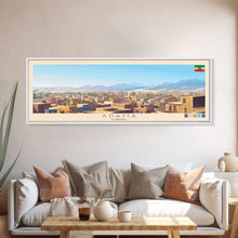 Carregar imagem no visualizador da galeria, Ad-Dawhah, Qatar Panoramic Travel Poster Canvas Print, Ad-Dawhah, Qatar Painting, Qatar Art, Ad-Dawhah Travel Art, Guest Room Painting