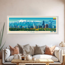 Load image into Gallery viewer, Ambato, Ecuador Panoramic Travel Poster Canvas Print, Ambato, Ecuador Painting, Ecuador Art, Ambato Travel Art, Guest Room Painting