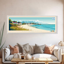 Carregar imagem no visualizador da galeria, Bahia Blanca, Argentina Panoramic Travel Poster Canvas Print, Bahia Blanca, Argentina Painting, Argentina Art, Bahia Blanca Travel Art, Guest Room Painting