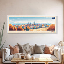 Carregar imagem no visualizador da galeria, Ballarat, Australia Panoramic Travel Poster Canvas Print, Ballarat, Australia Painting, Australia Art, Ballarat Travel Art, Living Room Painting