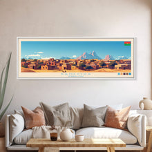 Load image into Gallery viewer, Banfora, Burkina Faso Panoramic Travel Poster Canvas Print, Banfora, Burkina Faso Painting, Burkina Faso Art, Banfora Travel Art, Guest Room Painting