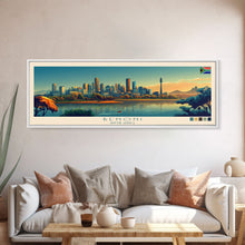 Load image into Gallery viewer, Benoni, South Africa Panoramic Travel Poster Canvas Print, Benoni, South Africa Painting, South Africa Art, Benoni Travel Art, Living Room Painting