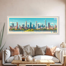Carregar imagem no visualizador da galeria, Buenos Aires, Argentina Panoramic Travel Poster Canvas Print, Buenos Aires, Argentina Painting, Argentina Art, Buenos Aires Panoramic Travel Art, Travel Painting