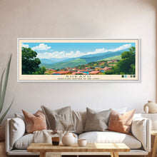Carregar imagem no visualizador da galeria, Bukavu, Congo Panoramic Travel Poster Canvas Print, Bukavu, Congo Painting, Congo Art, Bukavu Travel Art, Living Room Painting