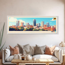 Cargar imagen en el visor de la galería, Bulawayo, Zimbabwe Travel Poster Panoramic Canvas Print, Bulawayo, Zimbabwe Painting, Zimbabwe Art, Bulawayo Travel Art, Guest Room Painting
