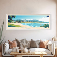 Cargar imagen en el visor de la galería, Central Coast, Australia Panoramic Travel Poster Canvas Print, Central Coast, Australia Painting, Australia Art, Central Coast Panoramic Travel Art, Travel Painting