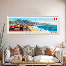 Cargar imagen en el visor de la galería, Chimbote, Peru Panoramic Travel Poster Canvas Print, Chimbote, Peru Painting, Peru Art, Chimbote Travel Art, Living Room Painting