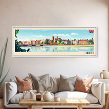 Load image into Gallery viewer, Colchester, England Travel Poster Panoramic Canvas Print, Colchester, England Painting, England Art, Colchester Travel Art, Guest Room Painting