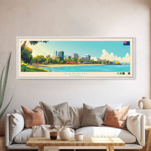 Load image into Gallery viewer, Darwin, Australia Travel Poster Panoramic Canvas Print, Darwin, Australia Painting, Australia Art, Darwin Travel Art, Guest Room Painting