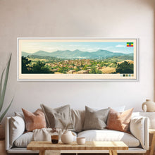 Load image into Gallery viewer, Dessie, Ethiopia Panoramic Travel Poster Canvas Print, Dessie, Ethiopia Painting, Ethiopia Art, Dessie Panoramic Travel Art, Travel Painting