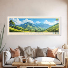Load image into Gallery viewer, Esmeraldas, Ecuador Panoramic Travel Poster Canvas Print, Esmeraldas, Ecuador Painting, Ecuador Art, Esmeraldas Travel Art, Guest Room Painting
