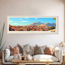 Cargar imagen en el visor de la galería, Santa Cruz de la Sierra, Bolivia Panoramic Travel Poster Canvas Print, Santa Cruz de la Sierra, Bolivia Painting, Bolivia Art, Santa Cruz de la Sierra Travel Art, Living Room Painting
