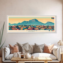 Load image into Gallery viewer, Tembisa, South Africa Panoramic Travel Poster Canvas Print, Tembisa, South Africa Painting, South Africa Art, Tembisa Travel Art, Guest Room Painting