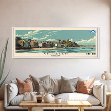 Carregar imagem no visualizador da galeria, Aberdeen, Scotland Panoramic Canvas Print, Aberdeen, Scotland Painting, Scotland Art, Aberdeen Travel Poster, Travel Art, Vacation Gift