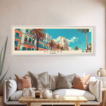 Carregar imagem no visualizador da galeria, Algiers, Algeria Panoramic Canvas Print, Algiers, Algeria Painting, Algeria Art, Algiers Travel Poster, Travel Art, Guest Room Painting