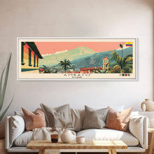 Load image into Gallery viewer, Ambato, Ecuador Panoramic Canvas Print, Ambato, Ecuador Painting, Ecuador Art, Ambato Travel Poster, Travel Art, Housewarming Gift