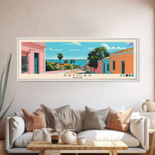 Load image into Gallery viewer, Artigas, Uruguay Panoramic Canvas Print, Artigas, Uruguay Painting, Uruguay Art, Artigas Travel Poster, Travel Art, Living Room Painting