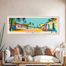 Carregar imagem no visualizador da galeria, Ashaiman, Ghana Panoramic Canvas Print, Ashaiman, Ghana Painting, Ghana Art, Ashaiman Travel Poster, Travel Art, Guest Room Painting