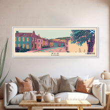 Load image into Gallery viewer, Ayr, Scotland Panoramic Canvas Print, Ayr, Scotland Painting, Scotland Art, Ayr Travel Poster, Travel Art, Guest Room Painting