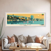 Carregar imagem no visualizador da galeria, Bahir Dar, Ethiopia Panoramic Canvas Print, Bahir Dar, Ethiopia Painting, Ethiopia Art, Bahir Dar Travel Poster, Travel Art, Guest Room Painting