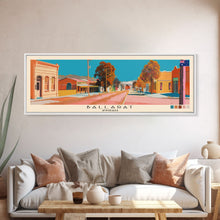 Load image into Gallery viewer, Ballarat, Australia Panoramic Canvas Print, Ballarat, Australia Painting, Australia Art, Ballarat Travel Poster, Travel Art, Housewarming Gift