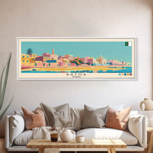 Load image into Gallery viewer, Batna, Algeria Panoramic Canvas Print, Batna, Algeria Painting, Algeria Art, Batna Travel Poster, Travel Art, Living Room Painting