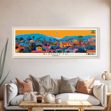 Load image into Gallery viewer, Bishoftu, Ethiopia Panoramic Canvas Print, Bishoftu, Ethiopia Painting, Ethiopia Art, Bishoftu Travel Poster, Travel Art, Vacation Gift