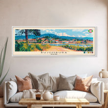 Carregar imagem no visualizador da galeria, Bujumbura, Burundi Panoramic Canvas Print, Bujumbura, Burundi Painting, Burundi Art, Bujumbura Travel Poster, Travel Art, Vacation Gift