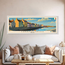 Cargar imagen en el visor de la galería, Carrickfergus, Ireland Panoramic Canvas Print, Carrickfergus, Ireland Painting, Ireland Art, Carrickfergus Travel Poster, Travel Art, Living Room Painting