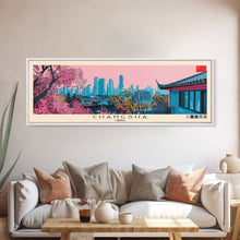 Cargar imagen en el visor de la galería, Changsha, China Panoramic Canvas Print, Changsha, China Painting, China Art, Changsha Travel Poster, Travel Art, Housewarming Gift