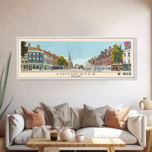 Cargar imagen en el visor de la galería, Chichester, England Panoramic Canvas Print, Chichester, England Painting, England Art, Chichester Travel Poster, Travel Art, Housewarming Gift