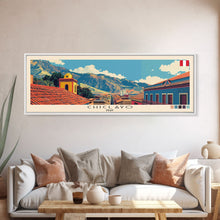 Cargar imagen en el visor de la galería, Chiclayo, Peru Panoramic Canvas Print, Chiclayo, Peru Painting, Peru Art, Chiclayo Travel Poster, Travel Art, Guest Room Painting
