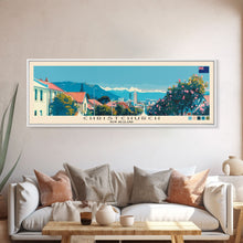 Load image into Gallery viewer, Christchurch, New Zealand Panoramic Canvas Print, Christchurch, New Zealand Painting, New Zealand Art, Christchurch Travel Poster, Travel Art, Housewarming Gift