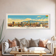 Load image into Gallery viewer, Cochabamba, Bolivia Panoramic Canvas Print, Cochabamba, Bolivia Painting, Bolivia Art, Cochabamba Travel Poster, Travel Art, Living Room Painting