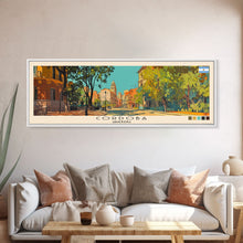 Load image into Gallery viewer, Cordoba, Argentina Panoramic Canvas Print, Cordoba, Argentina Painting, Argentina Art, Cordoba Travel Poster, Travel Art, Housewarming Gift