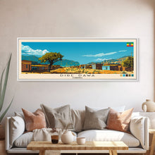 Load image into Gallery viewer, Dire Dawa, Ethiopia Panoramic Canvas Print, Dire Dawa, Ethiopia Painting, Ethiopia Art, Dire Dawa Travel Poster, Travel Art, Vacation Gift